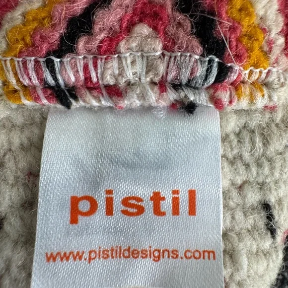 Pistil Pink and Yellow Woven Belt with Diamond Pattern - Picture 2 of 4